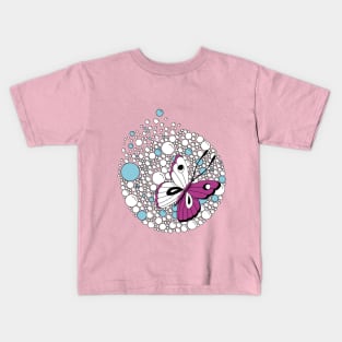 Butterfly in bubbles. Kids T-Shirt